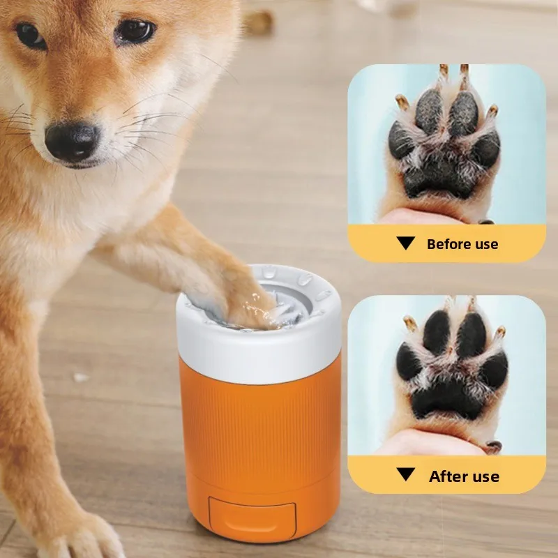 Dog Paw Cleaner - Copo Limpador de Patas Semiautomático para
