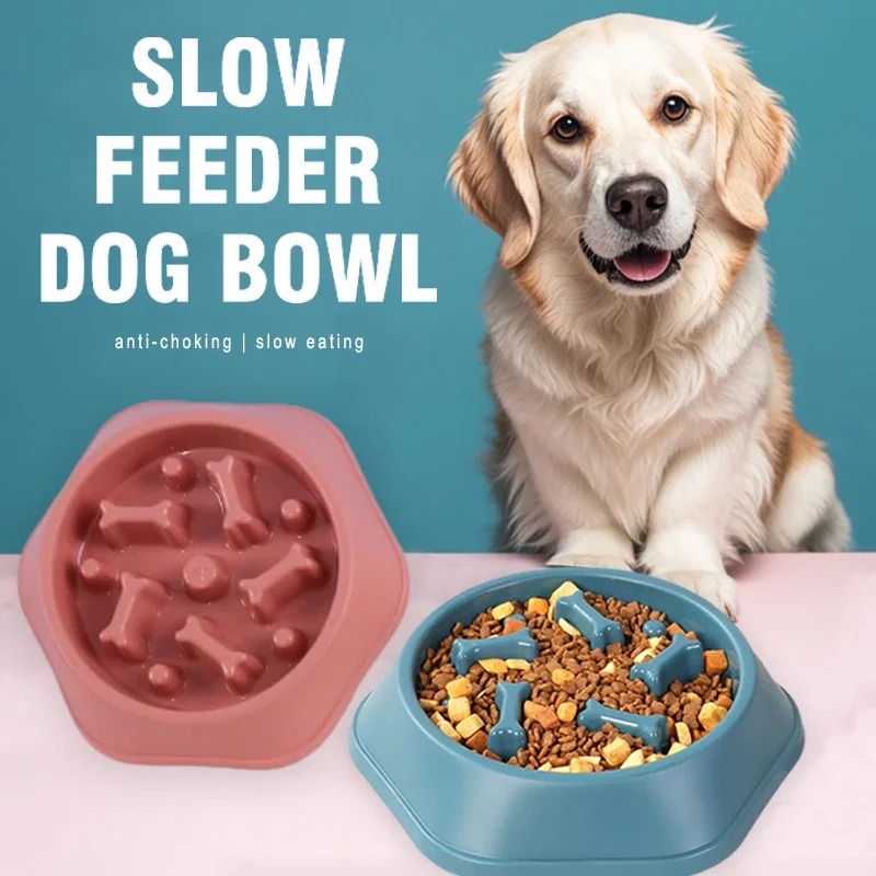 Slow Feeder Dog Bowl - 1 Tigela Comedouro Lento para Cães,