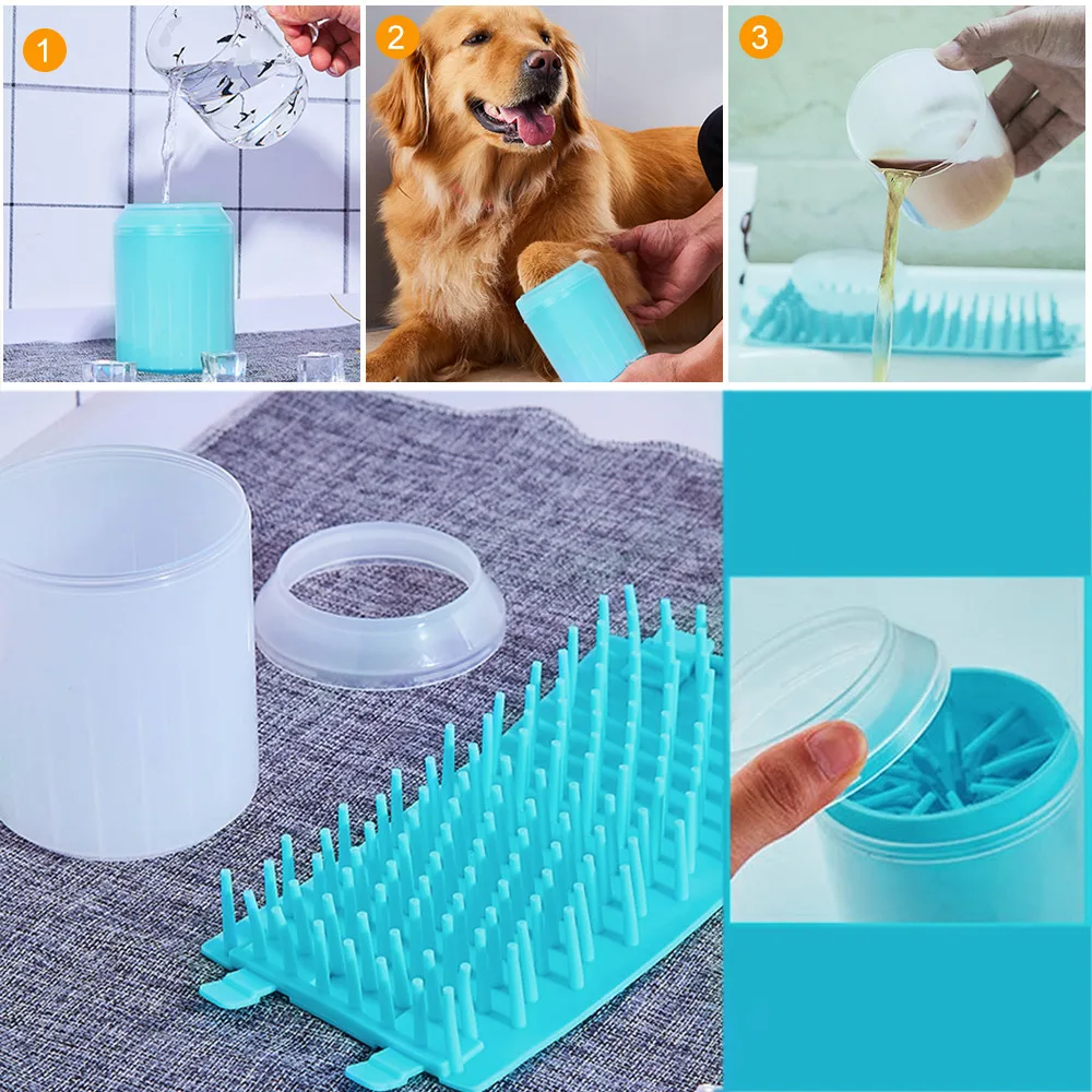 Estêmbolo de pata para animais - Dog Paw Cleaner avaliação e preço